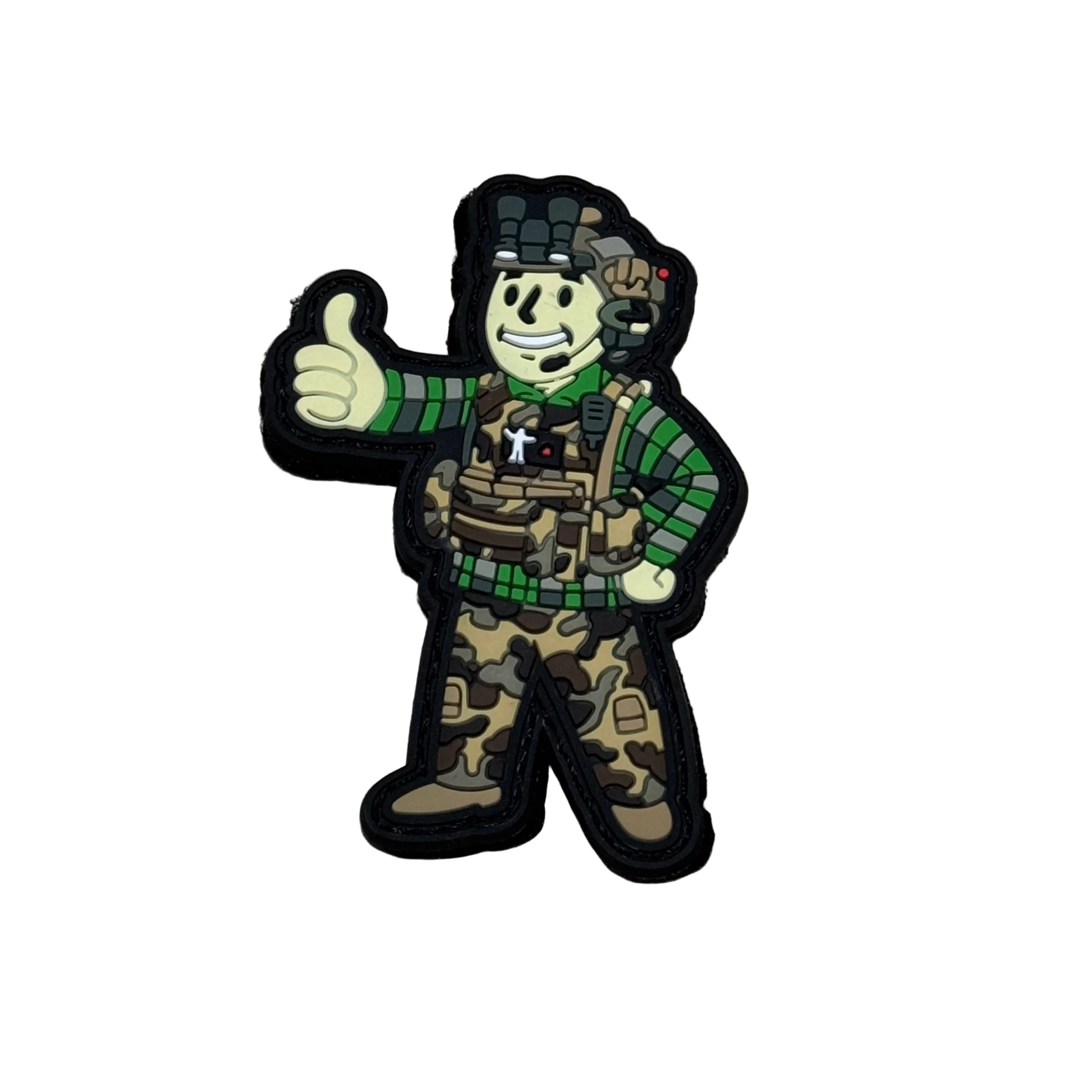 War Rig Logistics - Green Flannel Daddy PVC moral patch 綠色法蘭絨Gear Boi 魔術貼PVC章