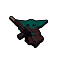 Grogu Operator PVC Patch - BABY YODA 魔術貼PVC章