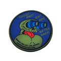 Shoot Fast Eat Ass - 夜光PVC魔術貼膠章 Blue night vision PVC moral patch Glow in the dark